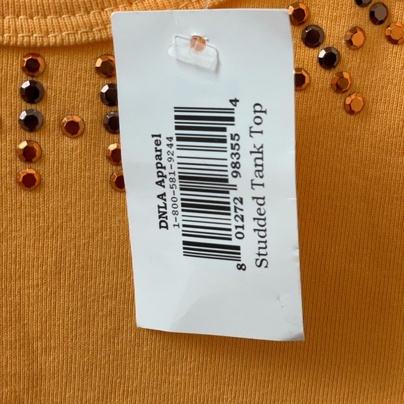 DNLA Sports Tank Top with embellish Rhinestone - Picture 4 of 5